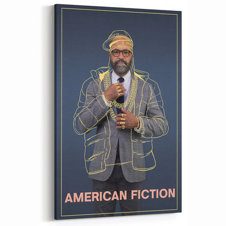 2020s Vintage Movie Poster - American Fiction Retro Film Art