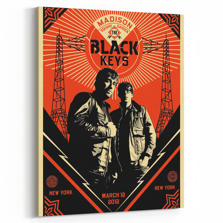 The Black Keys Concert Poster Art – Retro Rock Wall Decor