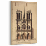 Architectural Wall Art: Vintage Cathedral Design Print