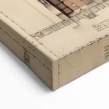 Architectural Wall Art: Vintage Cathedral Design Print