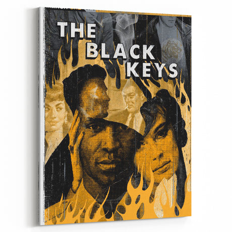 The Black Keys Concert Poster Art – Retro Rock Wall Decor