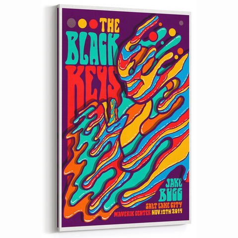 The Black Keys Concert Poster Art – Psychedelic Rock Wall Decor