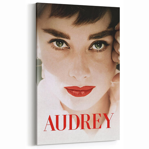 2020s Vintage Movie Poster – Audrey Retro Film Art