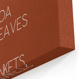 Cozy Fall Wall Art - Autumn Canvas Art with Seasonal Typography