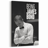 2020s Vintage Movie Poster - Being James Bond Retro Film Art