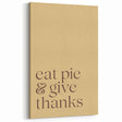 Thanksgiving Fall Wall Art - Autumn Canvas Art with Festive Quote
