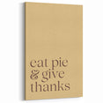 Thanksgiving Fall Wall Art - Autumn Canvas Art with Festive Quote