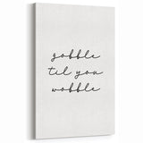 Funny Thanksgiving Wall Art - Autumn Canvas Art with Festive Quote