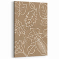 Minimalist Fall Leaves Wall Art - Autumn Canvas Art for Cozy Decor