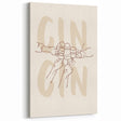Minimalist Cheers Wine Art - Bar & Kitchen Wall Decor