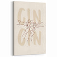 Minimalist Cheers Wine Art - Bar & Kitchen Wall Decor