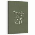 November 28 Wall Art - Minimalist Fall Canvas Art for Seasonal Decor