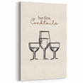 Chic Cocktail Quote Wall Art - Bar & Kitchen Decor