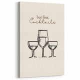 Chic Cocktail Quote Wall Art - Bar & Kitchen Decor
