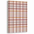 Rustic Plaid Fall Wall Art - Autumn Canvas Art for Cozy Decor