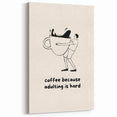 Funny Coffee Art Print - Kitchen & Café Wall Decor