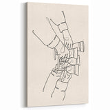 Minimalist Wine Toast Print - Bar & Kitchen Wall Decor