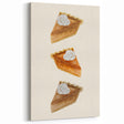 Pumpkin Pie Fall Wall Art – Autumn Canvas Art for Kitchen Decor