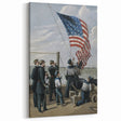 Raising the American Flag - Fourth of July Decorations