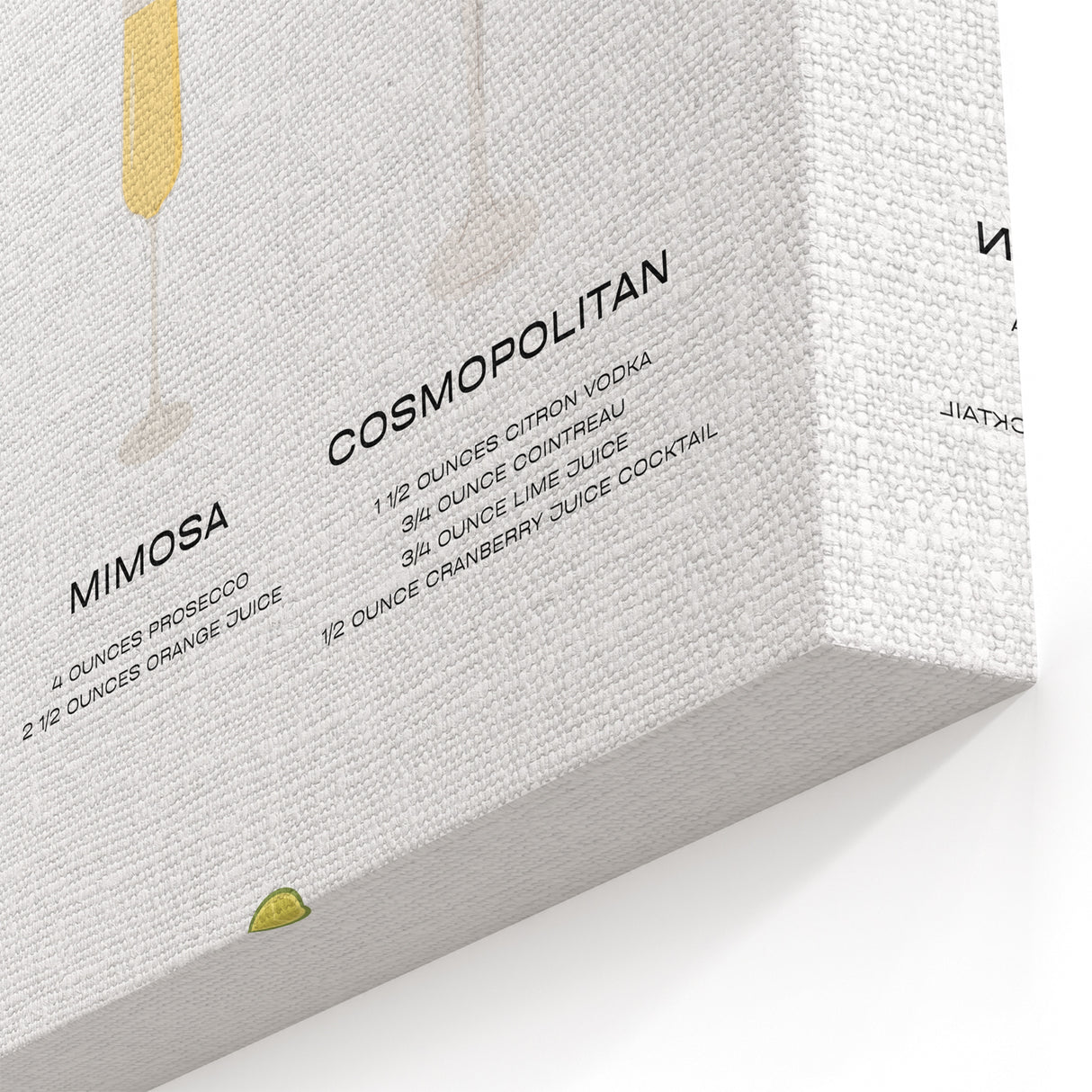 Classic Cocktails - Bar Wall Art for Kitchen or Lounge