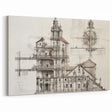 Historic Parisian Street Architecture Wall Art