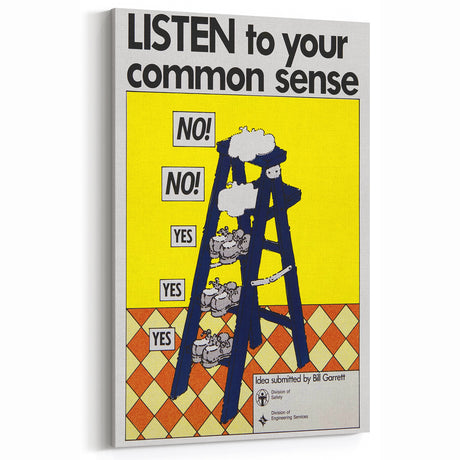Vintage Motivational Poster - Listen to Your Common Sense Art