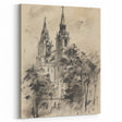 Historic Church Tower Architectural Wall Art