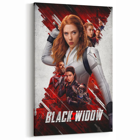 2020s Vintage Movie Poster - Black Widow Retro Film Art