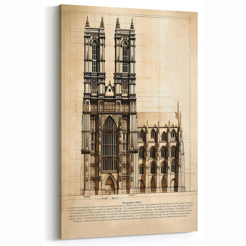 Westminster Abbey Gothic Architecture Wall Art