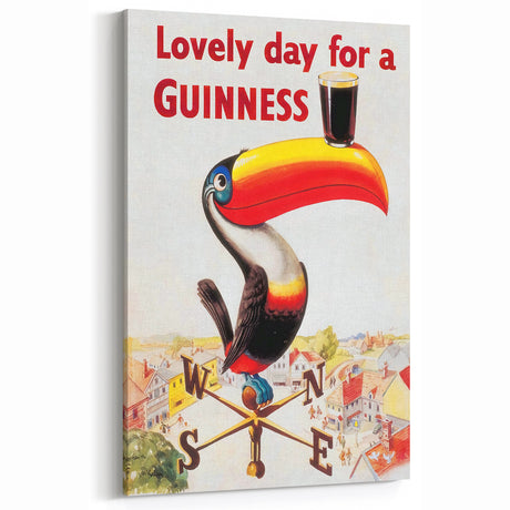 Vintage Motivational Poster - Lovely Day for a Guinness Retro Art