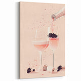 Sparkling Wine Pour Print - Wine Wall Art for Elegant Home Decor