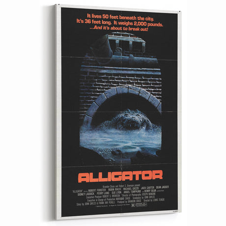 Retro Wall Art – Alligator 1980 Vintage Poster