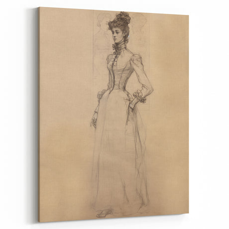Antique Portrait Prints – Vintage Portrait Art in Elegant Sketch Style
