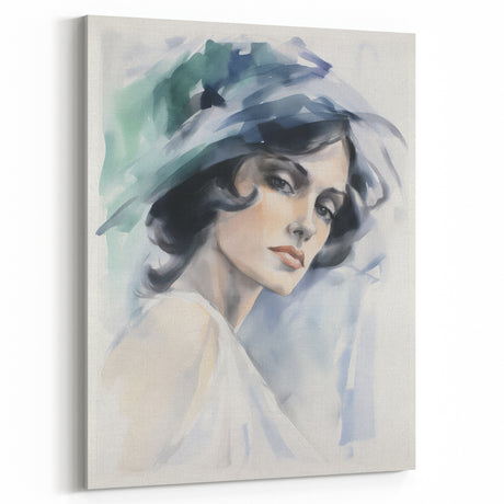 Vintage Portrait Art – Elegant Retro-Inspired Wall Art Print