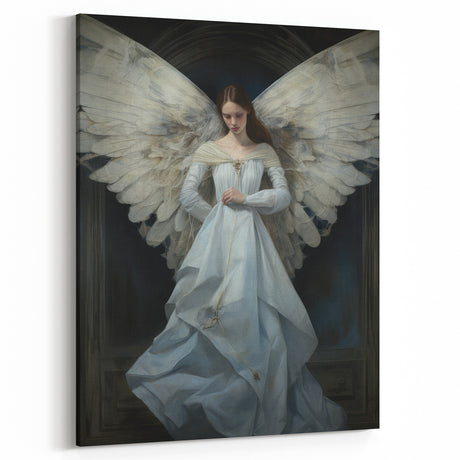 Vintage Portrait Art – Celestial Angelic Wall Decor for Elegance