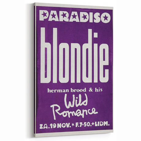 Vintage Blondie Poster Art - Retro Music Wall Decor