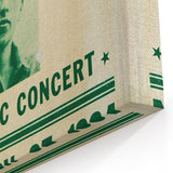 Vintage Bob Dylan Concert Poster - Retro Music Wall Art