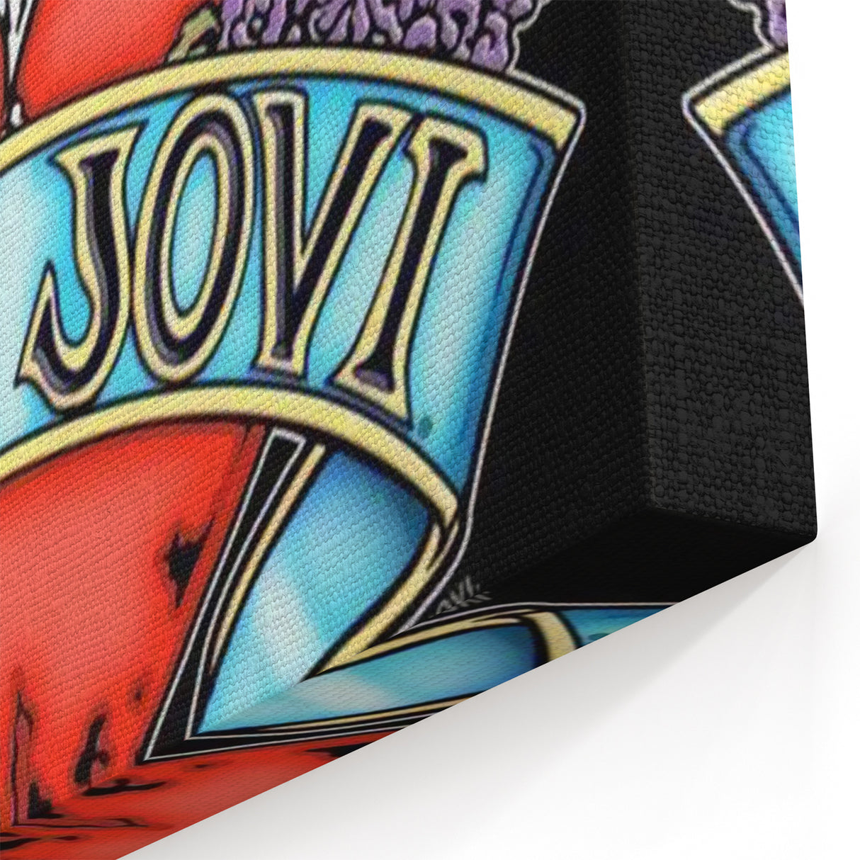 Bon Jovi Tattoo Heart Poster - Retro Music Wall Art
