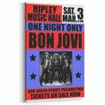 Vintage Bon Jovi Ripley Music Hall Poster - Retro Music Wall Art