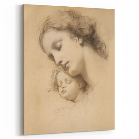 Vintage Portrait Art - Timeless Mother & Child Antique Print