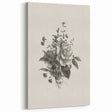 Vintage Botanical Rose Art Print – Black and White Botanical Wall Art