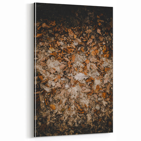 Earthy Autumn Leaves – Fall Canvas Art, Fall Wall Decor