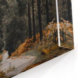Scenic Fall Wall Art – Autumn Forest Road Canvas Print