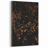 Moody Fall Wall Art – Golden Wildflowers & Ferns Canvas Print
