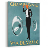 Champagne Devaux Vintage Poster – Retro Advertising Wall Art