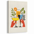 Modern Cocktail Drinks Wall Art - Beverage Art Decor for Bars