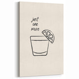 Minimalist Cocktail Shot Wall Art - Fun Bar and Kitchen Decor