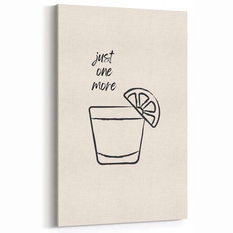 Minimalist Cocktail Shot Wall Art - Fun Bar and Kitchen Decor