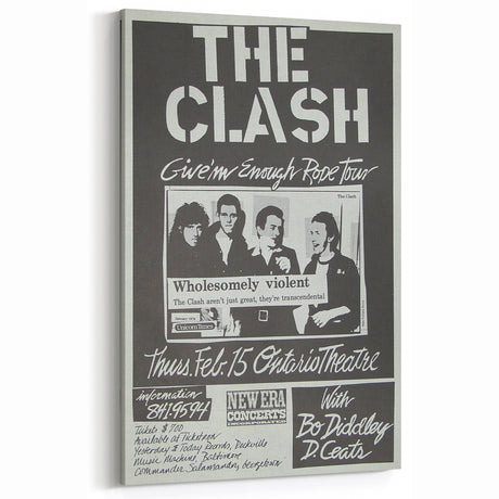 The Clash Retro Poster Art – Vintage Concert Wall Decor