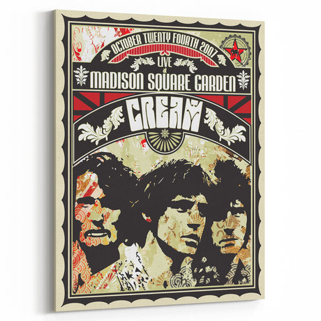 Cream Retro Poster Art – Vintage Rock Band Wall Decor